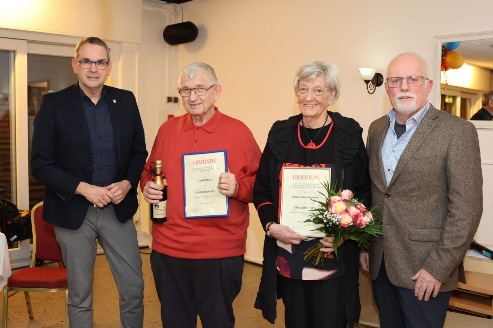 Bild von links: Stefan Rosemann, Josef Kellers, Doris Geenen-Kraemer, Klaus Braukmann